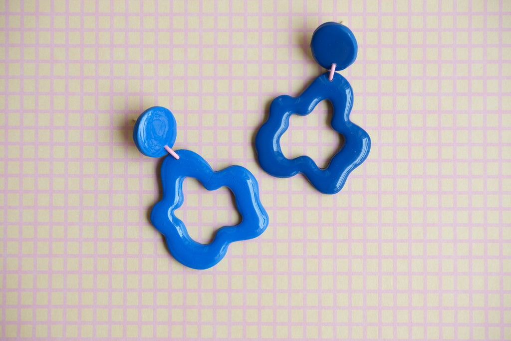 Boucles d'oreilles Dilan - Bleu