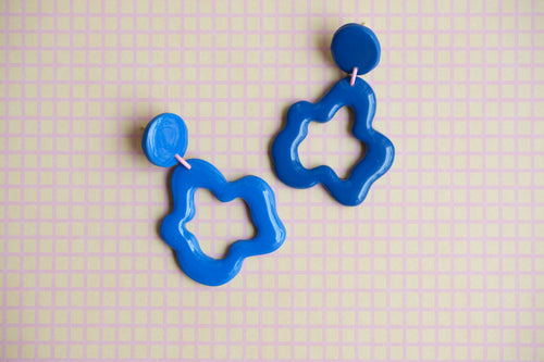 Boucles d'oreilles Dilan - Bleu