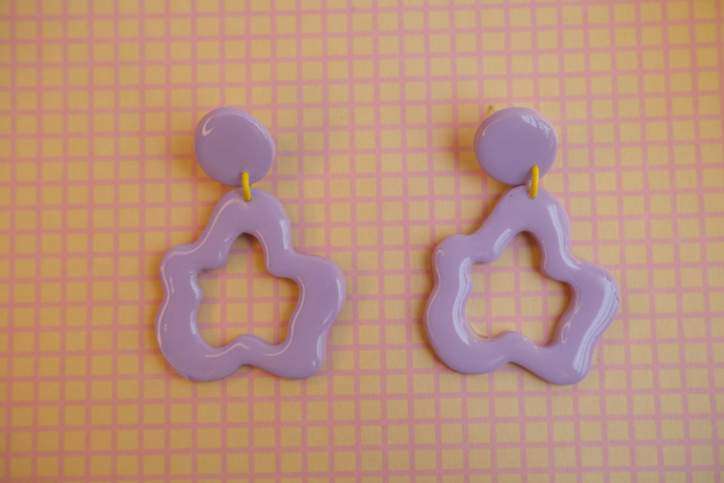 Boucles d'oreilles Dilan - Lilas