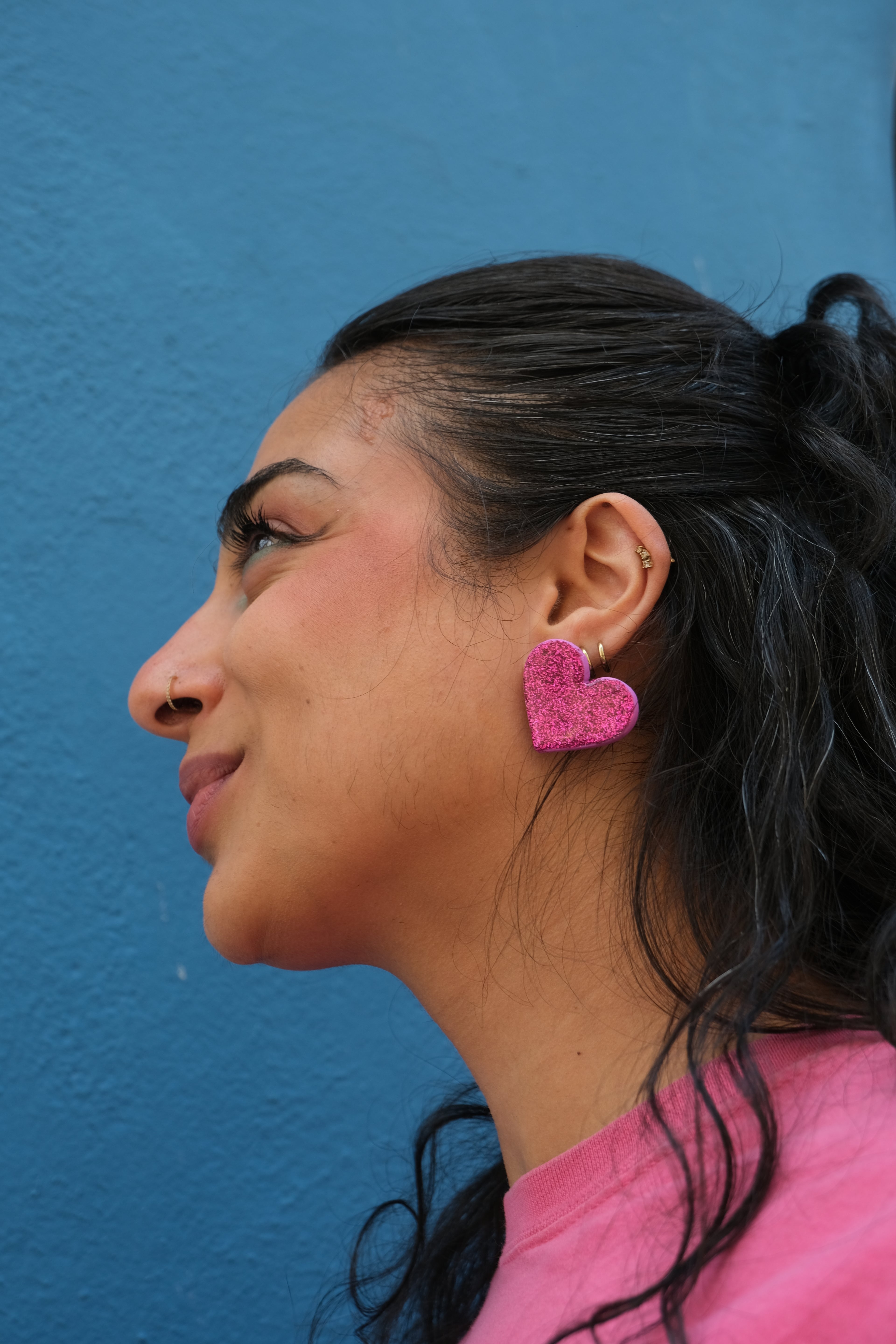 Boucles d'oreilles Elena - Rose