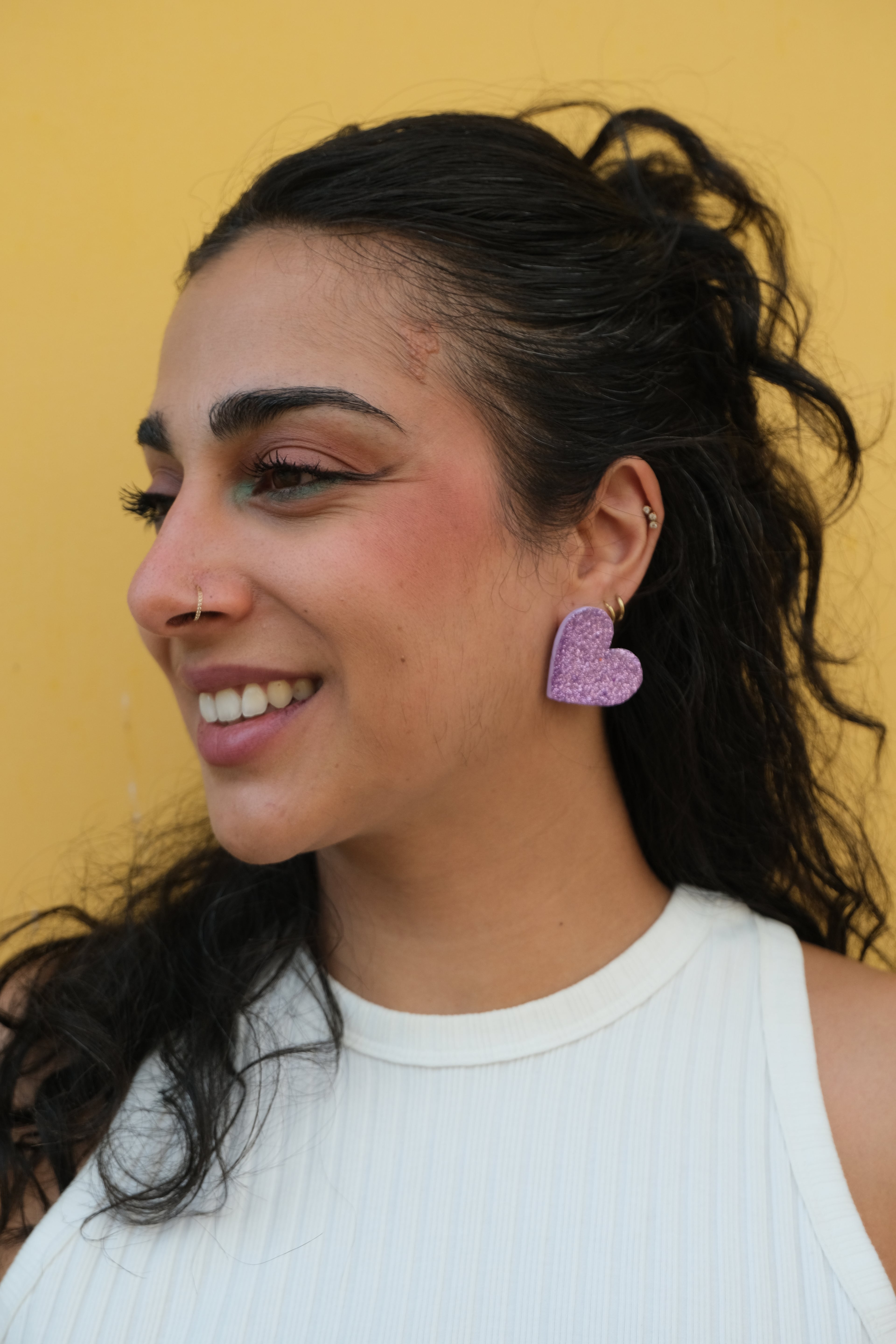 Boucles d'oreilles Elena - Lilas