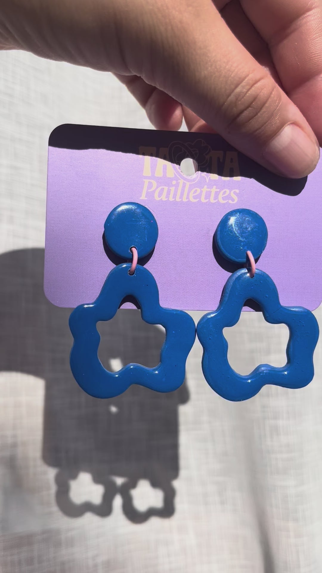 Boucles d'oreilles Dilan - Bleu
