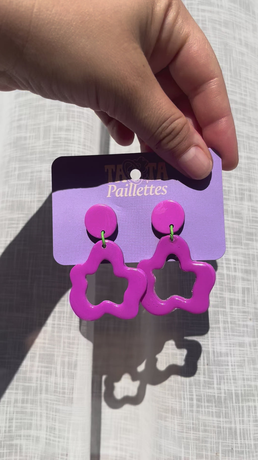 Boucles d'oreilles Dilan - Rose