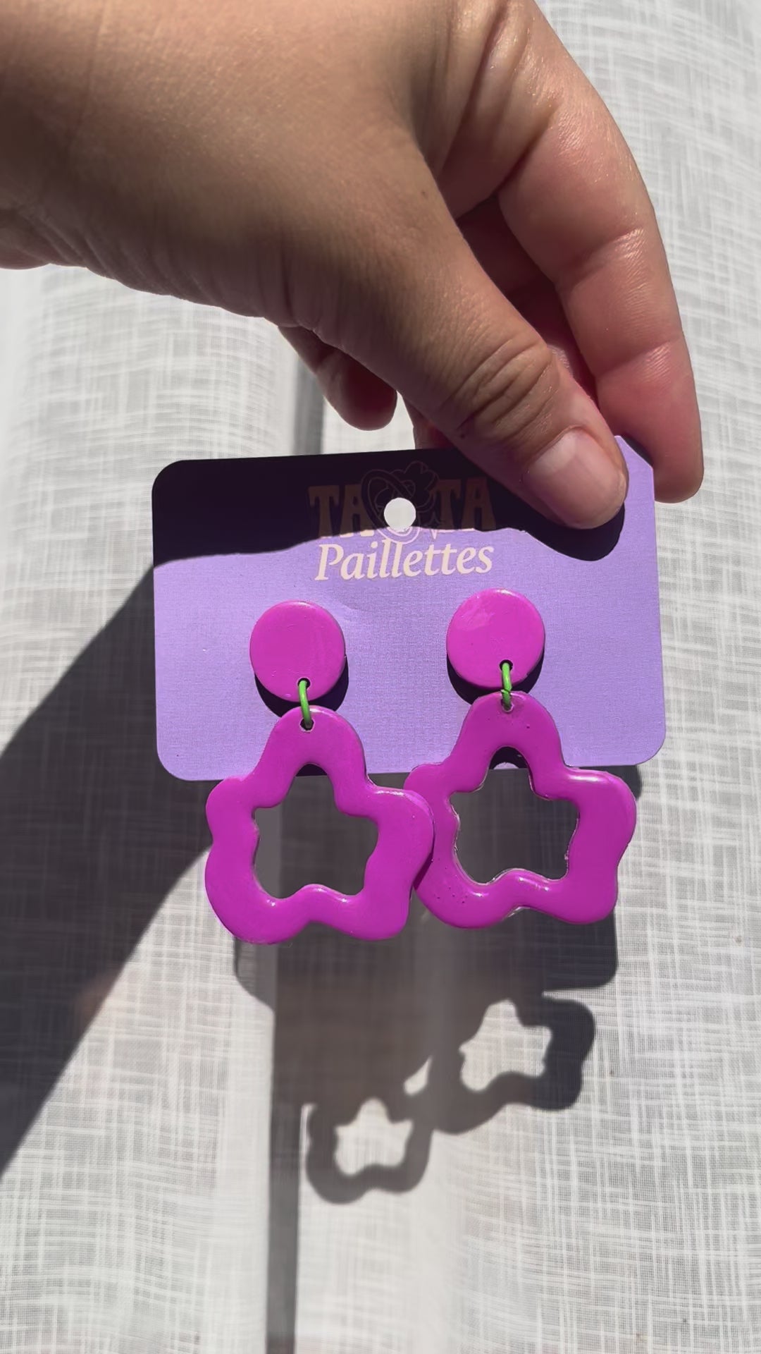 Boucles d'oreilles Dilan - Rose