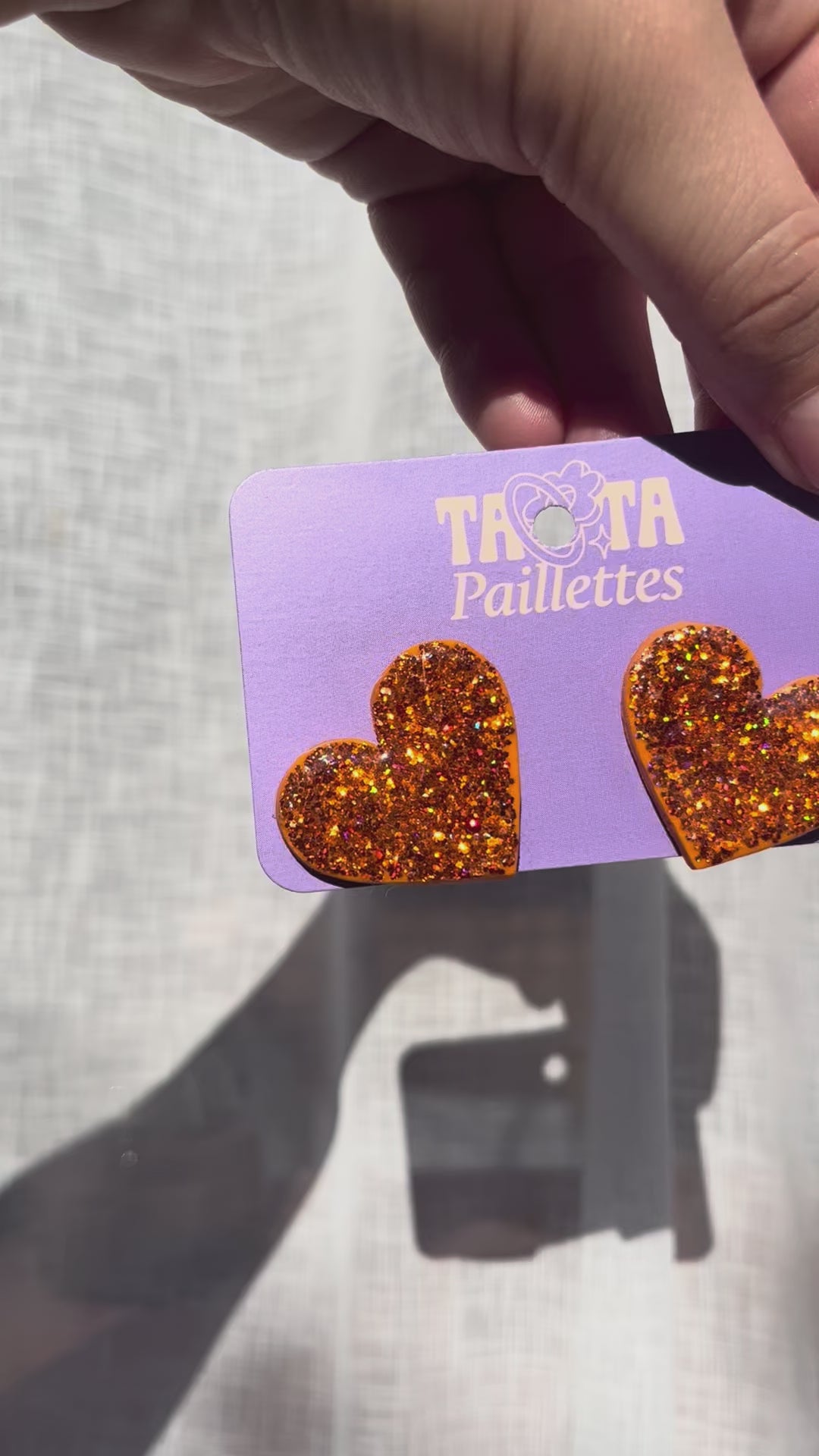 Boucles d'oreilles Elena - Orange
