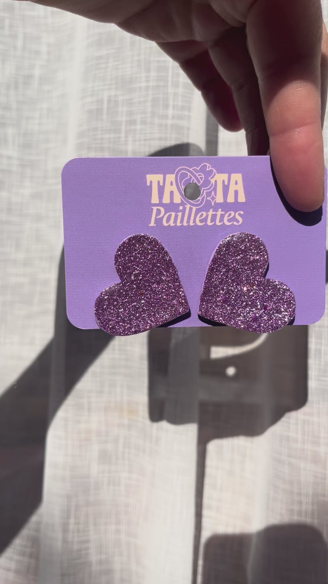Boucles d'oreilles Elena - Lilas