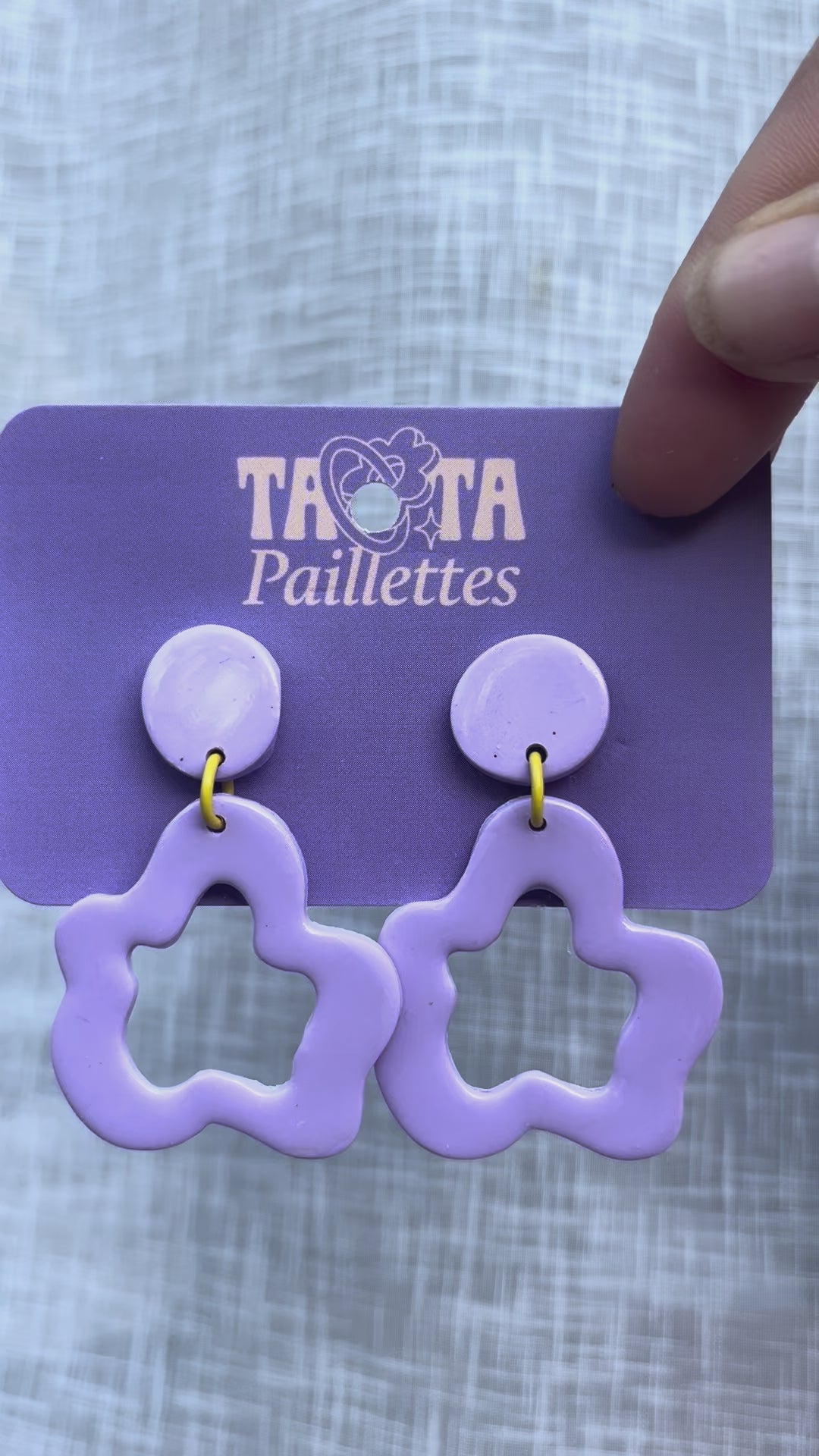 Boucles d'oreilles Dilan - Lilas
